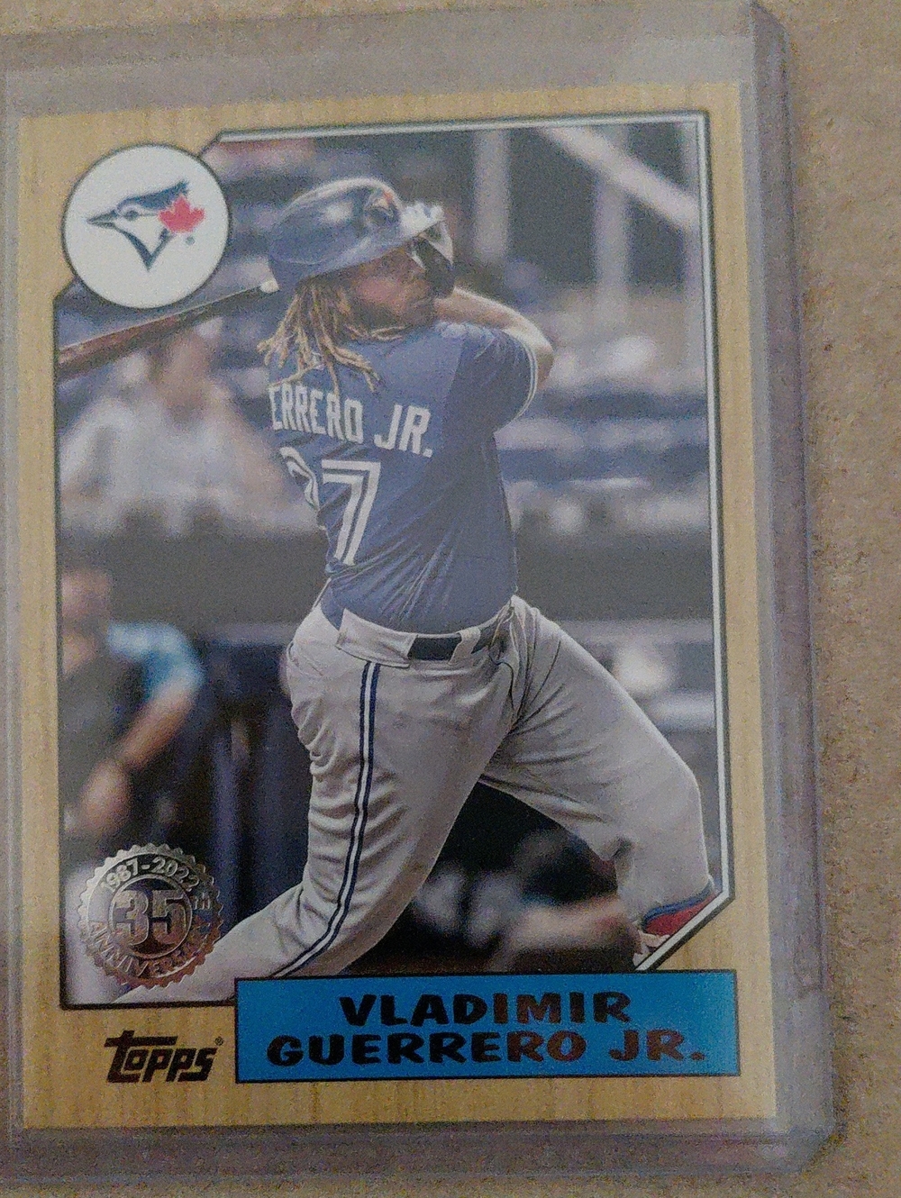 Topps Vladimir Guerrero Jr. Baseball Card - Blue and White